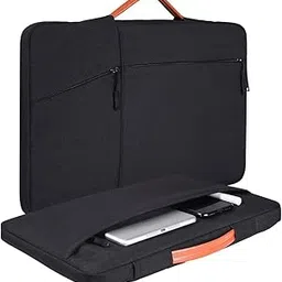Dynotrek Arrival 15.6 inch Laptop Sleeve Case Cover Pouch with Handle Computer Bag Compatible for Most MacBook Pro 16"/15" Dell Lenovo HP Asus Acer Chromebook (Charcoal Black)-picture-10