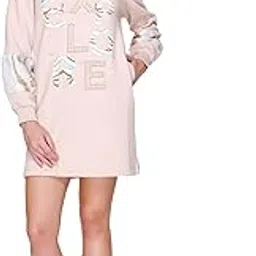 diona Long Cotton Fleece Hooded Sweatshirt for Women-picture-44