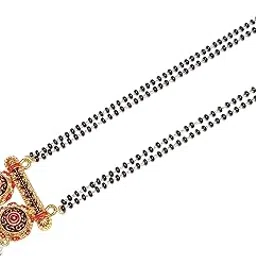 Stylish Vati mangalsutra in black & golden||daily wear vati mangalsutra 36 inch long(663)-picture-22