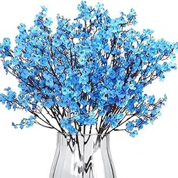 VERVENIX Artificial Baby's Breath Gypsophila Flower Bunch – Perfect for Weddings, Home & Festival Decoration (Pack of 1, Blue)-picture-31