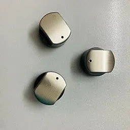 Knob - Gas Stove - Hobtop Black Chrome - Octagon - Hob top Knobs - 3 Nos-picture-10