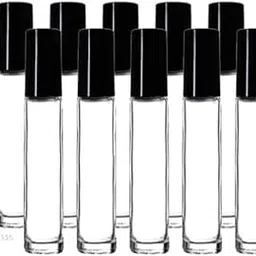 GREENECTAR 10ml Premium Empty Refillable Reusable Roll on Glass Bottles for Essential oils, DIY Perfumes, Cosmetics, Blends (Pack of 10)-image-27