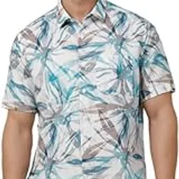 linen club Men's Linen Rich White Printed Contemporary Fit Full Sleeve Casual Shirt-picture-28