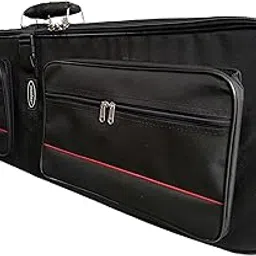 MALAV Roland XPS-10X Synthesizer Keyboard Cover Bag with Padding & Shoulder Straps (Steel Plated Frame Suitcase Bag (Black))-picture-10