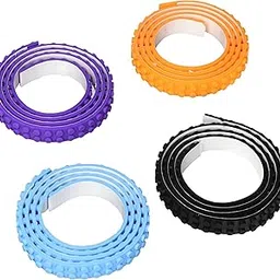 Build Bonanza Self Adhesive Tape Works Building Block Tape, Purple/Black/Turquoise/Orange-picture-24