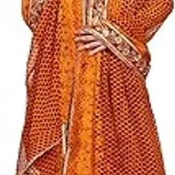 fashion & heritage - delivering ethnicity Fashion & Heritage Uttarakhand Traditional Handmade Ethnic Shank Womens Chiffon Pichora, Odhni, Dupatta - Hand Embroidery (3.5 Meters)-picture-20