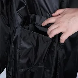 calandis CALANDIS™ Adult Raincoat Extended Hooded Rain Poncho for Cycling Electric Bike Black XL | Other, Hiking Clothing | Clothing | & Hiking | Outdoor Sports-picture-13