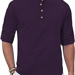 vida loca Cotton Blend Solid Casual Slim Fit Mandarin/Chinese Collor Short Kurta for Men (KRTBTN42)-picture-29