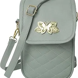 MS. ZONEDUA Crossbody Mobile Sling Bag for Women and Girls PU Leather Ladies Purse for Mobile Phone with Detachable Keychain and Adjustable Strap.-picture-13