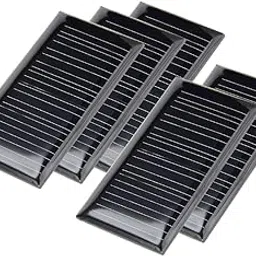 uxcell 5Pcs 5.5V 25mA Poly Mini Solar Cell Panel Module DIY for Phone Light Toys Charger 44mm x 24mm-picture-29
