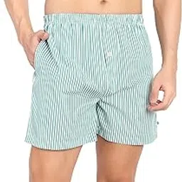 minjar Men's Cotton Boxer Shorts, Regular Fit, Striped Pattern, Pack of 2-picture-19