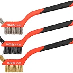Yato YT-6351 3PCS Steel Wire Brush Set|Increases Cleaning Efficiency|Made Of steel Wire and Brass Wire|Cleaning Tools|Grinding Tools|Power Tools|Industrial Tools|Bristle|Masonry Brushes-image-36