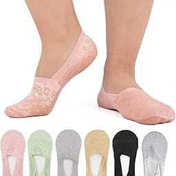 f flammi Flammi Women's No Show Liner Socks Non Slip Cotton Bottom Socks for Sneaker Lofer-picture-15