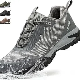 Steel Toe Shoes for Men Women Waterproof Comfy Non Slip Safety Work Sneakers 6-Month Warranty, Silver, 11 Women/9 Men-image-73