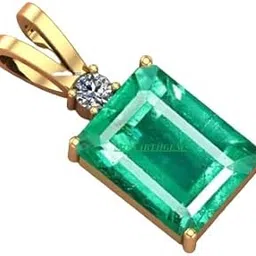sidharth gems 8.25 Ratti Natural Emerald Panna Panchdhatu Stone Pendant Locket for Men and Women-picture-22