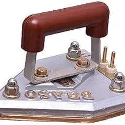 BRASO laundry iron 16 pound [7kg weight ] brass base 1250 watt PRO-L with connector and lead wire-image-58