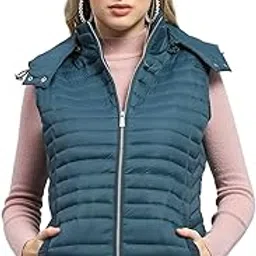 monte carlo Womens Solid Detachable Hood Sleeveless Jacket (224067410)-picture-37