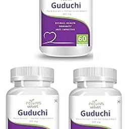 nature's velvet Lifecare Guduchi Giloy Tinospora Cordifolia Extract (500 mg) -60 Capsules Pack of 3-image-13