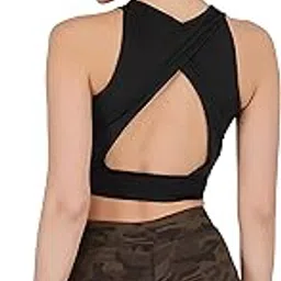 Imperative Women Gym Workout Non Padded Quick Dry Wirefree Active Sports Bra with Full Coverage (Black)-picture-62