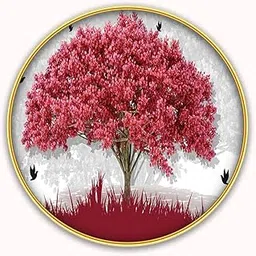 Dharvika Innovations Colorful Tree Photo Frame, Gold Slim Design, 30x30 cm, Sparkle Laminated 10254-picture-14