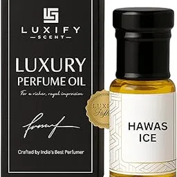 Luxify Scent Hawas Ice Attar | Fresh Aquatic Perfume Oil for Men | Alcohol-Free, Long-Lasting Cool Fragrance | Travel-Friendly Roll-On - 3ML-image-10