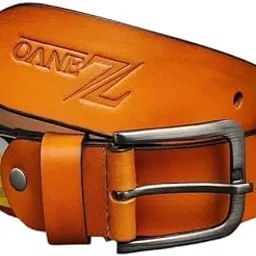 Genuine Leather Belt – Tan | Embossed Design | Classic Metal Buckle | Stylish & Durable for Men-picture-22