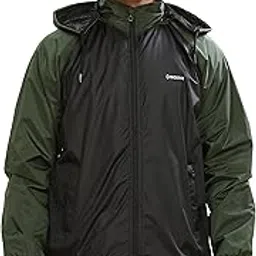 dollar Men's Polyester Colourblock Windcheater Jacket With Zipper Pockets and Detachable Hood-picture-12
