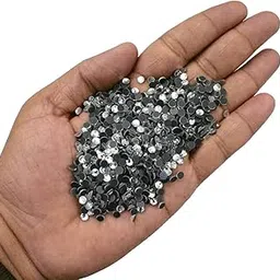 Embroiderymaterial Round Hotfix Rhinestones Glass Crystal in Silver Crystal Color, 1440 Pieces -SS16 (4MM)-picture-28