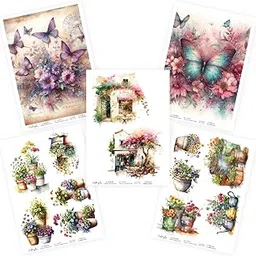 CrafTangles Decoupage Napkin / Tissue / Collage Paper - Combo 5 (Pack of 5)-picture-18