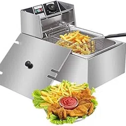 Shoppers Hub PNQ Stainless Steel 8 litres Gross (6 litres Nett) 2500W Multipurpose Electric Deep Fryer for Commercial Use in Cafes, Hotels and Restaurants-picture-31