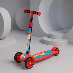 ERONE Foldable Kick Scooter for Kids 3+ Years | Steel Body, 4-Level Adjustable Handlebar | 120kg Capacity | Baby Scooter for Boys & Girls | Outdoor Toy, Ride-on Fun (REBBITO-RED)-picture-34