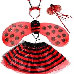 FancyDressWale Fairy Wing Costume - Cute Wings, Tutu Dress, Wand Headband Girls Halloween-picture-15