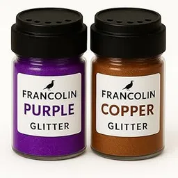 Francolin Glitter | Purple & Copper | Resin Art | Glitter – Shimmer for Epoxy, Tumblers, Slime & Nail Art – Cosmetic Grade – 75g*2-image-67