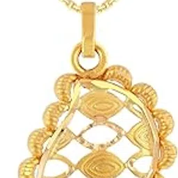 malabar gold & diamonds Yellow Gold Pendant for Women 22k | 22 kt (916) BIS Hallmark Gold Pendant for Women & Girls | 22 Karat Gold Jewellery for Birthday, Wedding, Anniversary & Diwali Gift image 1