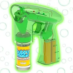 Bubble Magic Bubble Gun Kit for Kids – Electric Automatic Bubble Blower Toy with LED Lights | Color Bubble Machine with 1 Solution Bottle | Fun Outdoor Summer Toy & Birthday Gift for Children - Green-picture-32