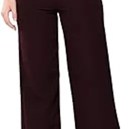 aarika Womens Casual Wear Wine Colour Solid Crepe Pant-picture-16