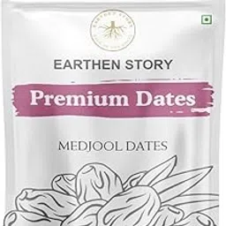 Earthen Story Jumbo Medjool Dates 500g | No Added Sugar or Preservatives | Rich in Fiber & Potassium | Healthy Snack | Natural, Soft Khajoor | Glueten free Khajur-picture-29