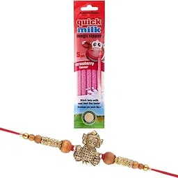 Quick Milk Magic Sipper Straw with Bal Ganesh Rakhi | Rakhi Gift for Brother | Magic Sipper Straw | 01-picture-54