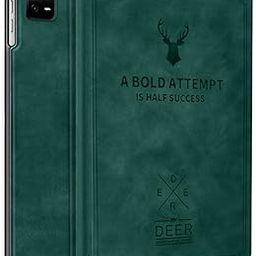 Robustrion Cover for Xiaomi Mi Pad 6 Cover, Deer Pattern Flip Case Cover for Xiaomi Mi Pad 6 11 inch, Support Auto Sleep Wake - Dark Green-picture-18