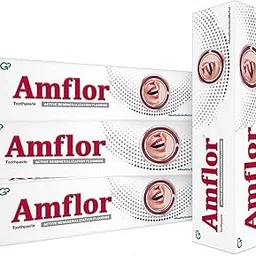Amflor Toothpaste for Braces | Prevents Cavities & White Spot Lesions | Organic Amine Fluoride for Enamel Remineralization| Mint Flavour Orthodontic Toothpaste | Pack of 4 (70 g per pack)-image-0