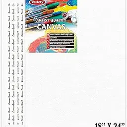 VARIETY CANVAS 18 X 24 Inch Cotton Canvas Board for Painting, Pack of 1 Piece - White-picture-16