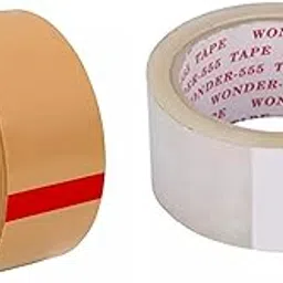 Perfect touch Packaging Cello Tape Pack of 2 (Transparent & Brown), 2-Inch & 50m | Carton Sealing Adhesive Packaging for Office, Home Use & Shipping-picture-14