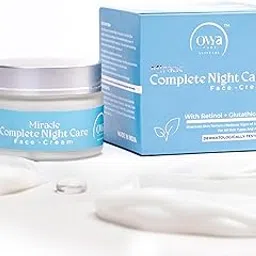 Ovya Pure Miracle Complete Night Care Face Cream, 3-in-1 Formula with Glutathione, Niacinamide, Hyaluronic Acid, Anti-Aging Moisturizer, Dermatologist Tested, Non-Greasy, 50g-image-20