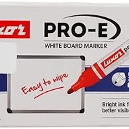 Luxor PRO-E White Board Bold Point Tip Marker Pen (Pack of 10, Ink Colour - Blue)-picture-14