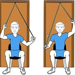 Vernie Overhead Shoulder Pulley for Physiotherapy for Men and Women (RED)-picture-29