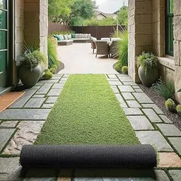 Hajisamad Carpet Grass 35 mm Artificial Lawn Carpet Mat | High Density Premium Grass Lawn Turf | Indoor & Outdoor Use | Washable Grass, Dust & Waterproof | Skin Friendly (Size 2 X 7 Feet)-image-12
