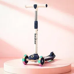Baybee Skaterz Kick Scooter for Kids | 3 Wheel Kids Scooter with 3 Height Adjustable, LED Lights & Music | Skate Scooters Upto 50Kgs Weight Capacity | Runner Scooters for Kid 3 to 10 Years (Blue)-picture-25