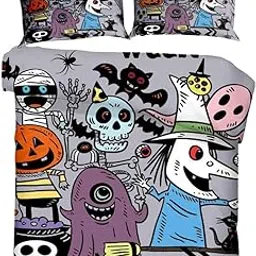 ARTISOUL® 3Piece Theme Bedding Linen 1 Det Cover+2 Pillowcases E_70X90Inch | Bedding | Duvet Covers & Sets-picture-11