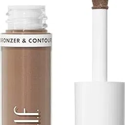 e.l.f. Camo Liquid Bronzer & Contour, Silky Highly Pigmented Formula, Creates a Long-Lasting Bronzed Glow & Natural Look, Vegan & Cruelty-Free, 1 Fair image 1