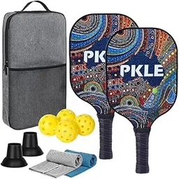 Fashion My Day Pickleball Racket 4 Pickleballs Pickleball Equipment for Tournament Gift Gym Style Q | Racquets | Tennis | Tennis & Racquet Sports-picture-27